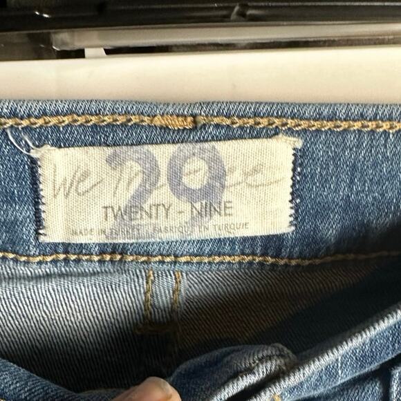 FREE PEOPLE We The Free Jeans Distressed High Rise Denim Skinny Womens 29 - Picture 3 of 6